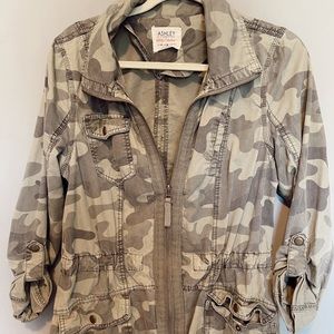 Ashley International Camo utility jacket